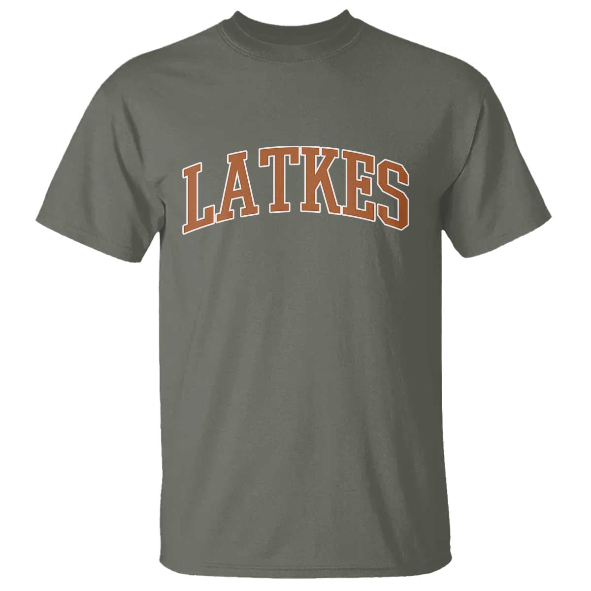 Latkes T Shirt Funny Hanukkah Gift Jewish Holiday Food Apparel TS10 Military Green Print Your Wear