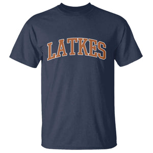 Latkes T Shirt Funny Hanukkah Gift Jewish Holiday Food Apparel TS10 Navy Print Your Wear