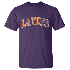 Latkes T Shirt Funny Hanukkah Gift Jewish Holiday Food Apparel TS10 Purple Print Your Wear
