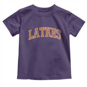 Latkes Toddler T Shirt Funny Hanukkah Gift Jewish Holiday Food Apparel TS10 Purple Print Your Wear