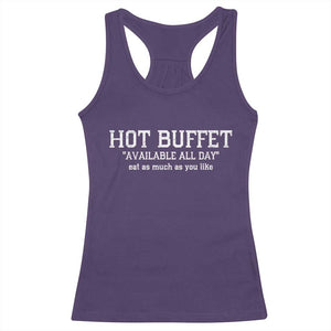 Hot Buffet Available All Day Racerback Tank Top Eat As Much As You Like TS10 Purple Print Your Wear