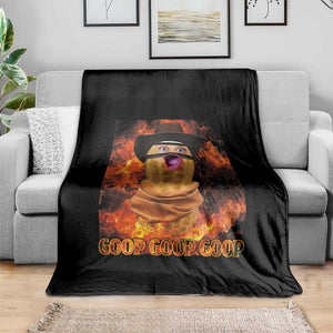 Peanut Goop Meme Throw Blanket Funny Bungulator TS10 Print Your Wear