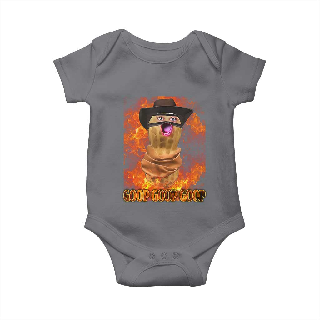Peanut Goop Meme Baby Onesie Funny Bungulator TS10 Charcoal Print Your Wear