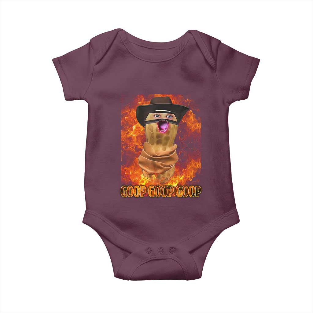 Peanut Goop Meme Baby Onesie Funny Bungulator TS10 Maroon Print Your Wear