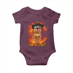 Peanut Goop Meme Baby Onesie Funny Bungulator TS10 Maroon Print Your Wear
