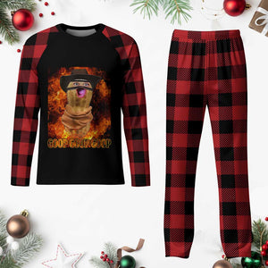 Peanut Goop Meme Plaid Pajama Set Funny Bungulator TS10 Buffalo Plaid Print Your Wear