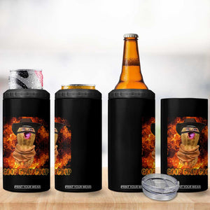 Peanut Goop Meme 4 in 1 Can Cooler Tumbler Funny Bungulator TS10 Print Your Wear
