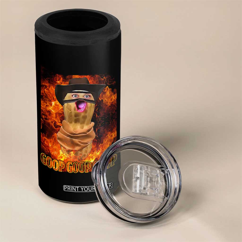 Peanut Goop Meme 4 in 1 Can Cooler Tumbler Funny Bungulator TS10 Print Your Wear