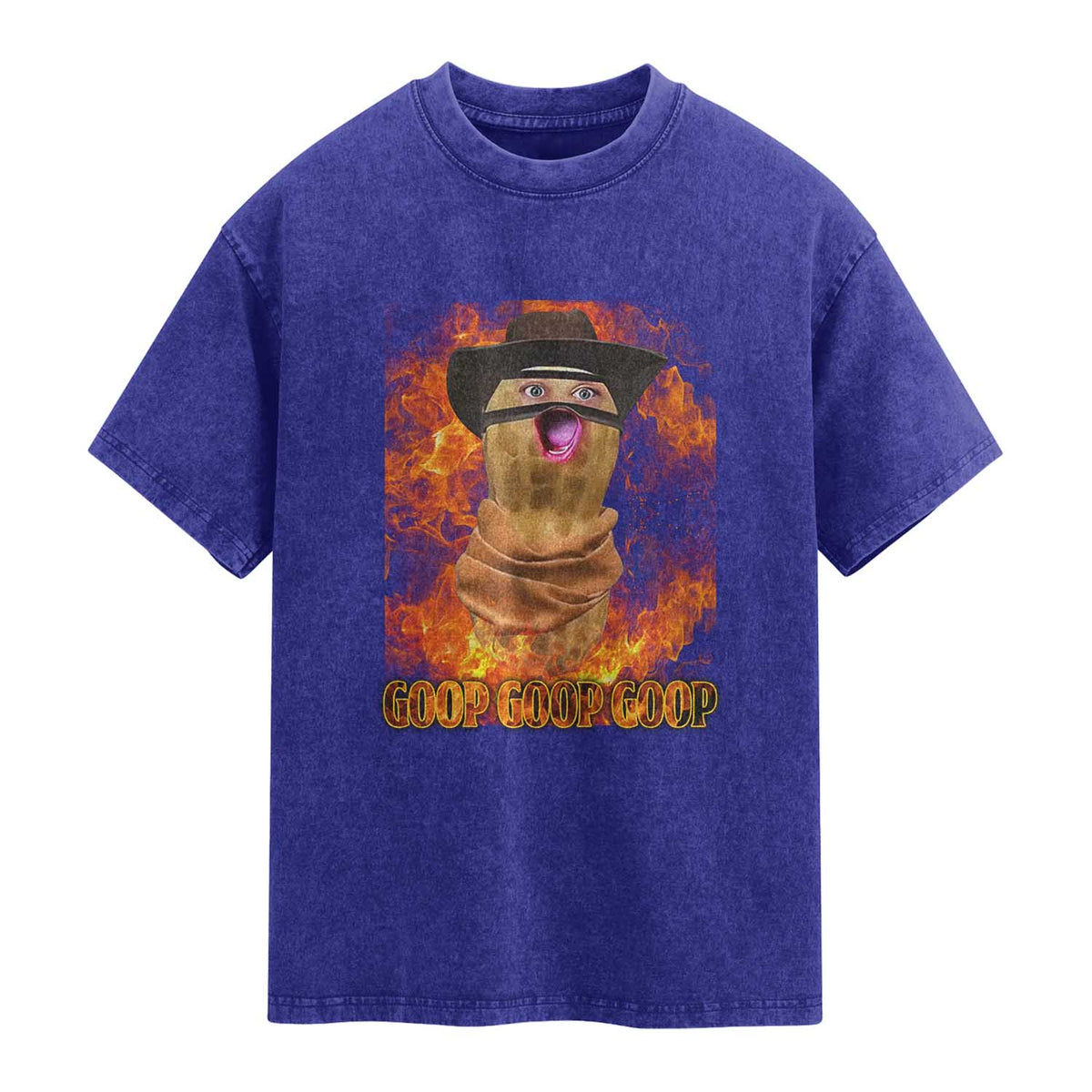 Peanut Goop Meme Washed Cotton T-Shirt Funny Bungulator