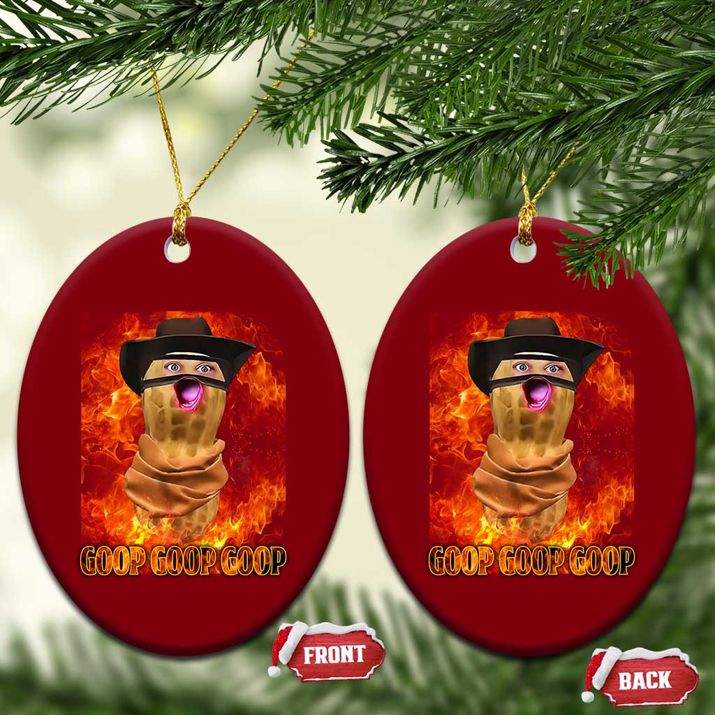 Peanut Goop Meme Ceramic Ornament Funny Bungulator TS10 Print Your Wear