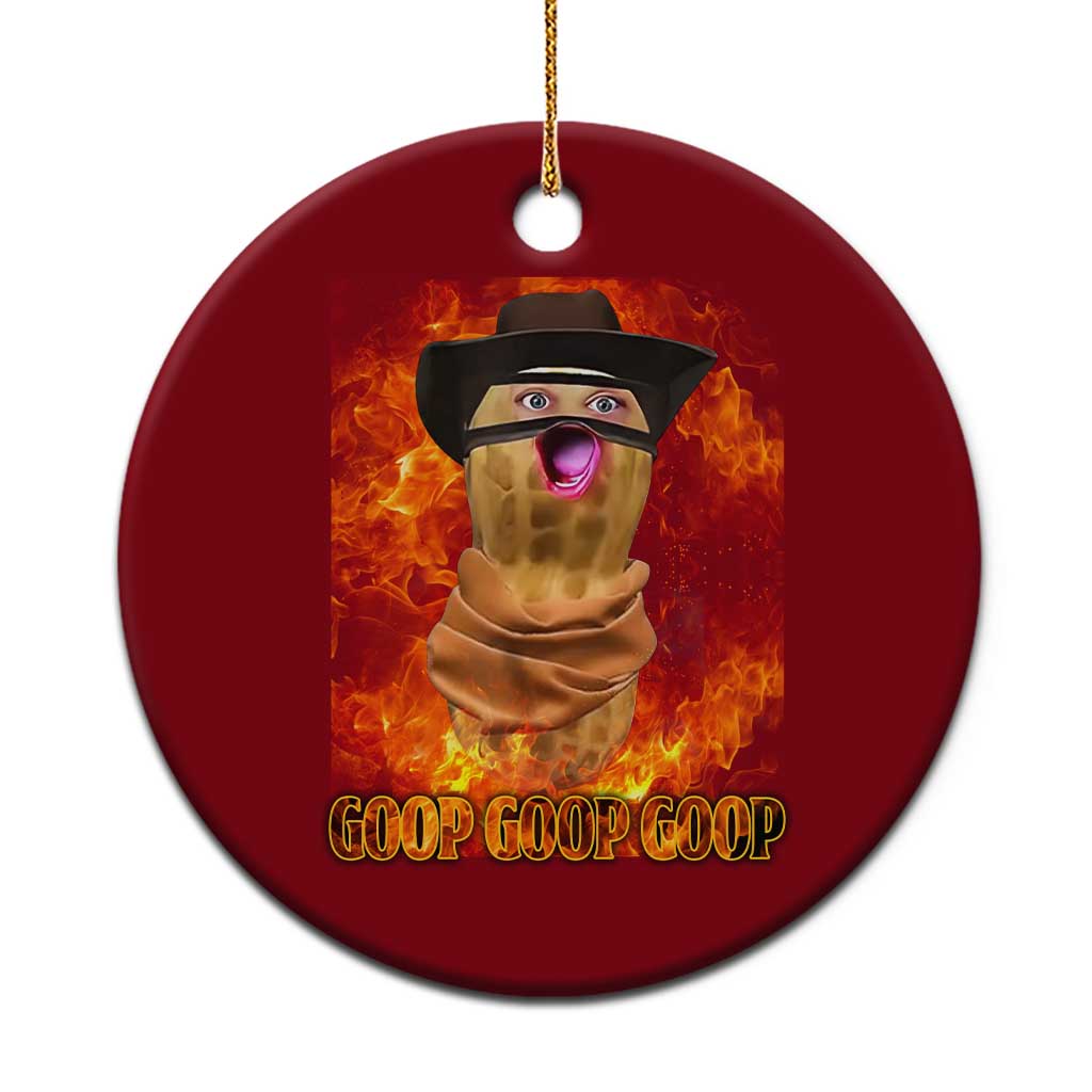 Peanut Goop Meme Ceramic Ornament Funny Bungulator TS10 1pc Red Print Your Wear