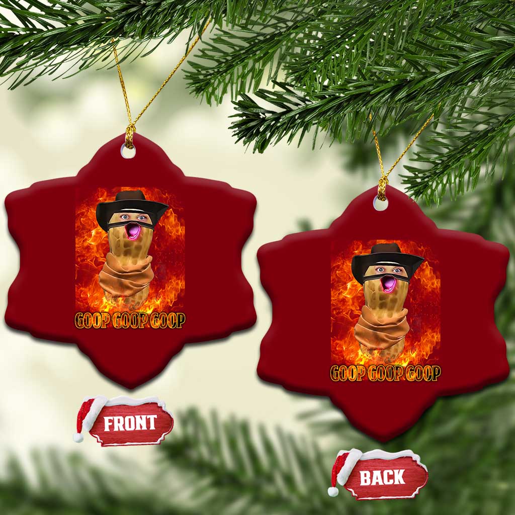 Peanut Goop Meme Ceramic Ornament Funny Bungulator TS10 Print Your Wear