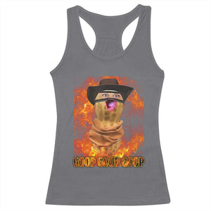Peanut Goop Meme Racerback Tank Top Funny Bungulator TS10 Charcoal Print Your Wear