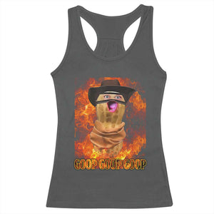 Peanut Goop Meme Racerback Tank Top Funny Bungulator TS10 Dark Heather Print Your Wear