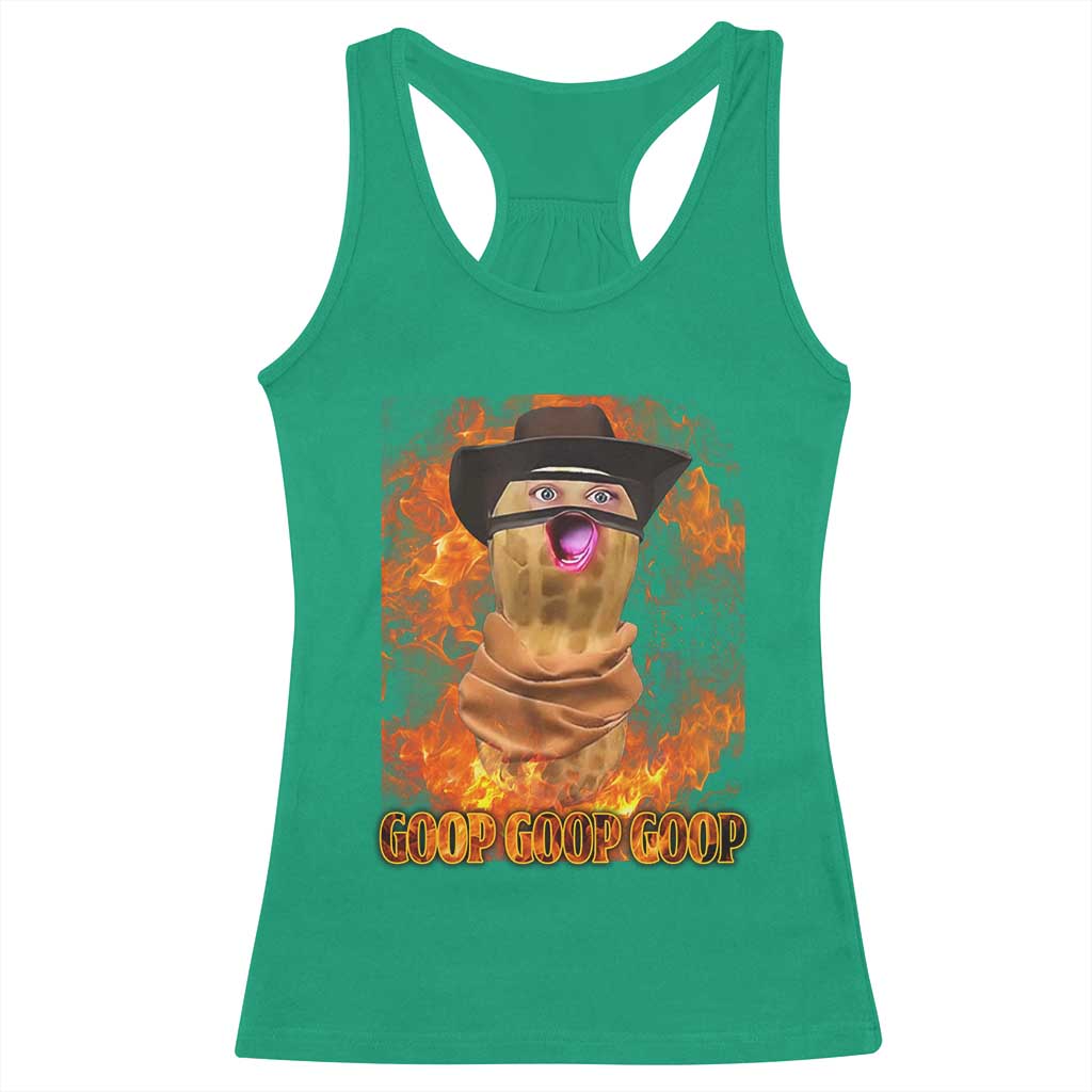 Peanut Goop Meme Racerback Tank Top Funny Bungulator TS10 Irish Green Print Your Wear