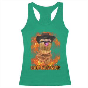 Peanut Goop Meme Racerback Tank Top Funny Bungulator TS10 Irish Green Print Your Wear