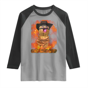 Peanut Goop Meme Raglan Shirt Funny Bungulator TS10 Sport Gray Black Print Your Wear