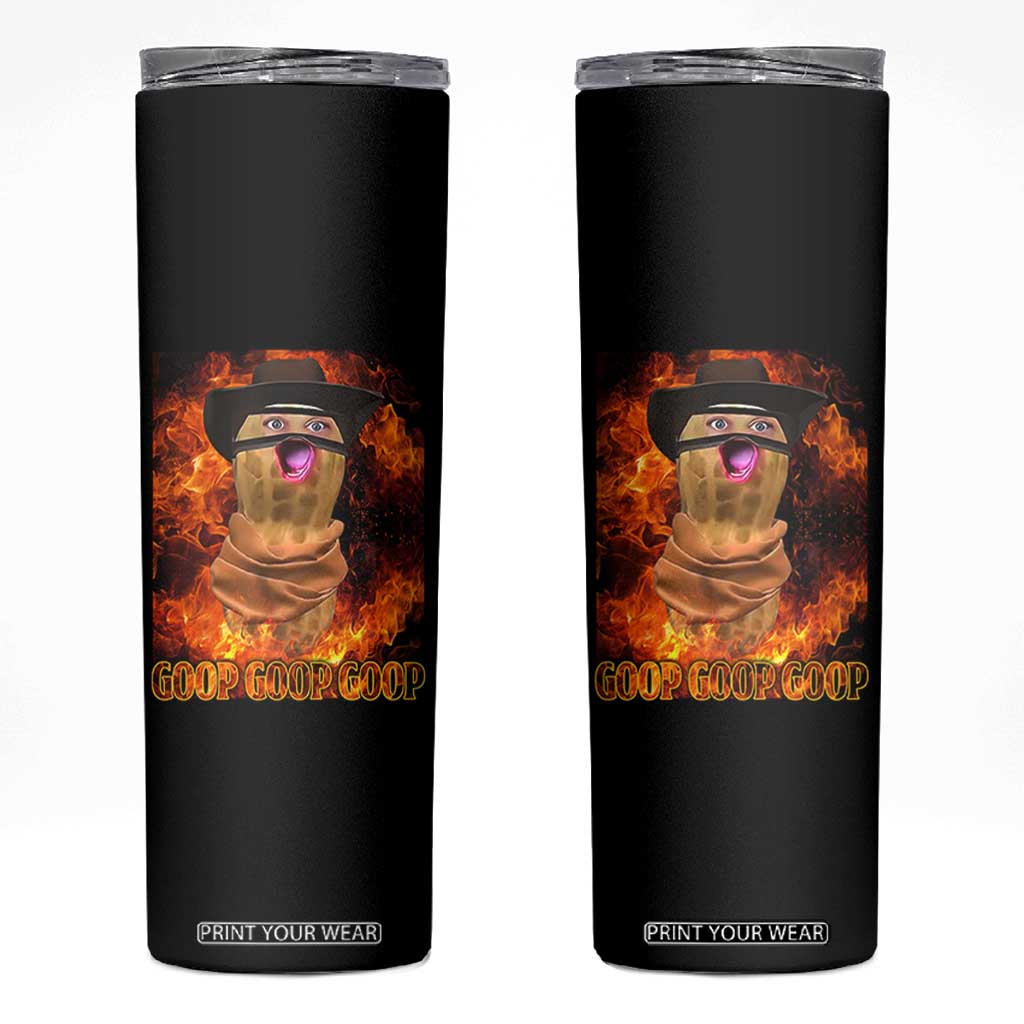 Peanut Goop Meme Skinny Tumbler Funny Bungulator TS10 Black Print Your Wear