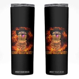 Peanut Goop Meme Skinny Tumbler Funny Bungulator TS10 Black Print Your Wear