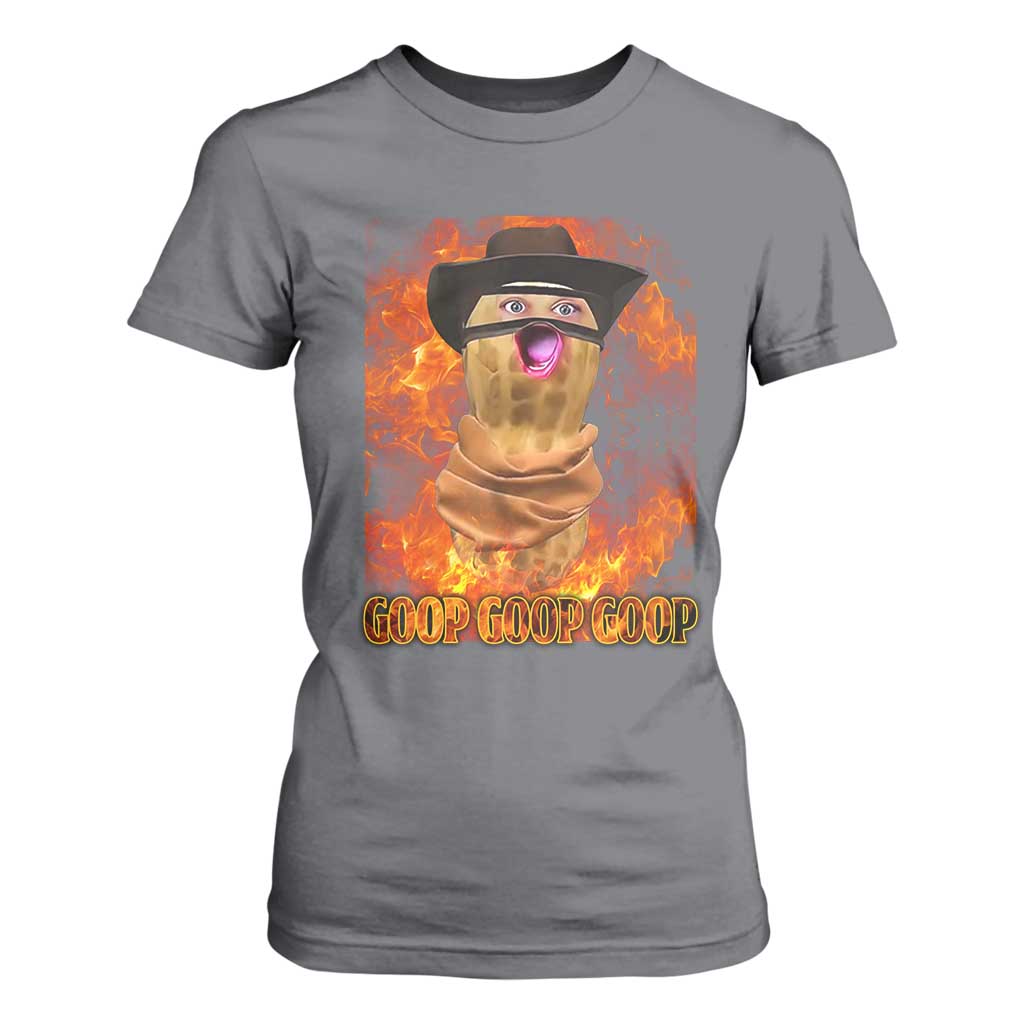 Peanut Goop Meme T Shirt For Women Funny Bungulator TS10 Charcoal Print Your Wear