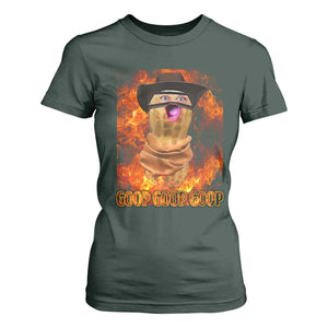 Peanut Goop Meme T Shirt For Women Funny Bungulator TS10 Dark Forest Green Print Your Wear