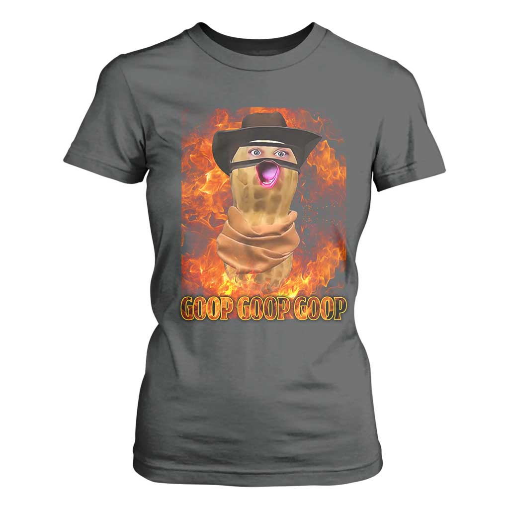 Peanut Goop Meme T Shirt For Women Funny Bungulator TS10 Dark Heather Print Your Wear