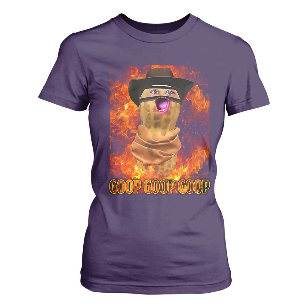 Peanut Goop Meme T Shirt For Women Funny Bungulator TS10 Purple Print Your Wear