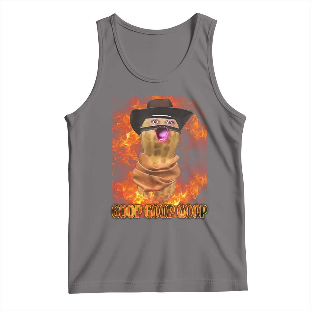 Peanut Goop Meme Tank Top Funny Bungulator TS10 Deep Heather Print Your Wear