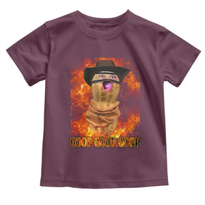 Peanut Goop Meme Toddler T Shirt Funny Bungulator TS10 Maroon Print Your Wear