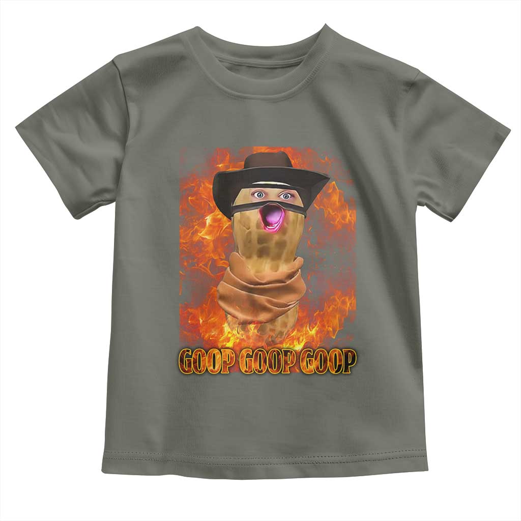 Peanut Goop Meme Toddler T Shirt Funny Bungulator TS10 Military Green Print Your Wear