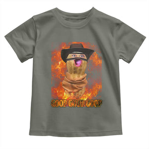 Peanut Goop Meme Toddler T Shirt Funny Bungulator TS10 Military Green Print Your Wear