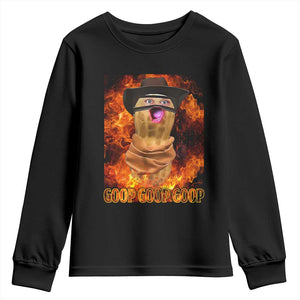 Peanut Goop Meme Youth Sweatshirt Funny Bungulator TS10 Black Print Your Wear