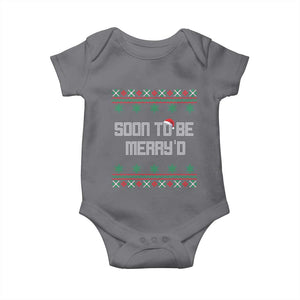 Soon To Be Merry'd Christmas Baby Onesie Engaged Couple Matching TS10 Charcoal Print Your Wear