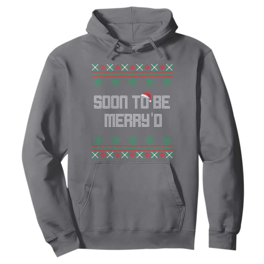 Soon To Be Merry'd Christmas Hoodie Engaged Couple Matching TS10 Charcoal Print Your Wear