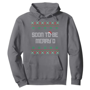 Soon To Be Merry'd Christmas Hoodie Engaged Couple Matching TS10 Charcoal Print Your Wear