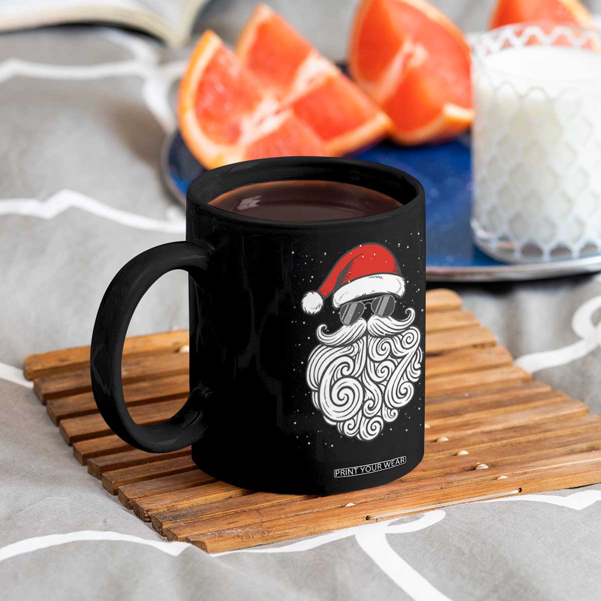 67 Christmas Santa Coffee Mug 6 7 Meme Pajamas Holiday Gen Alpha Slang Teen TS10 Print Your Wear