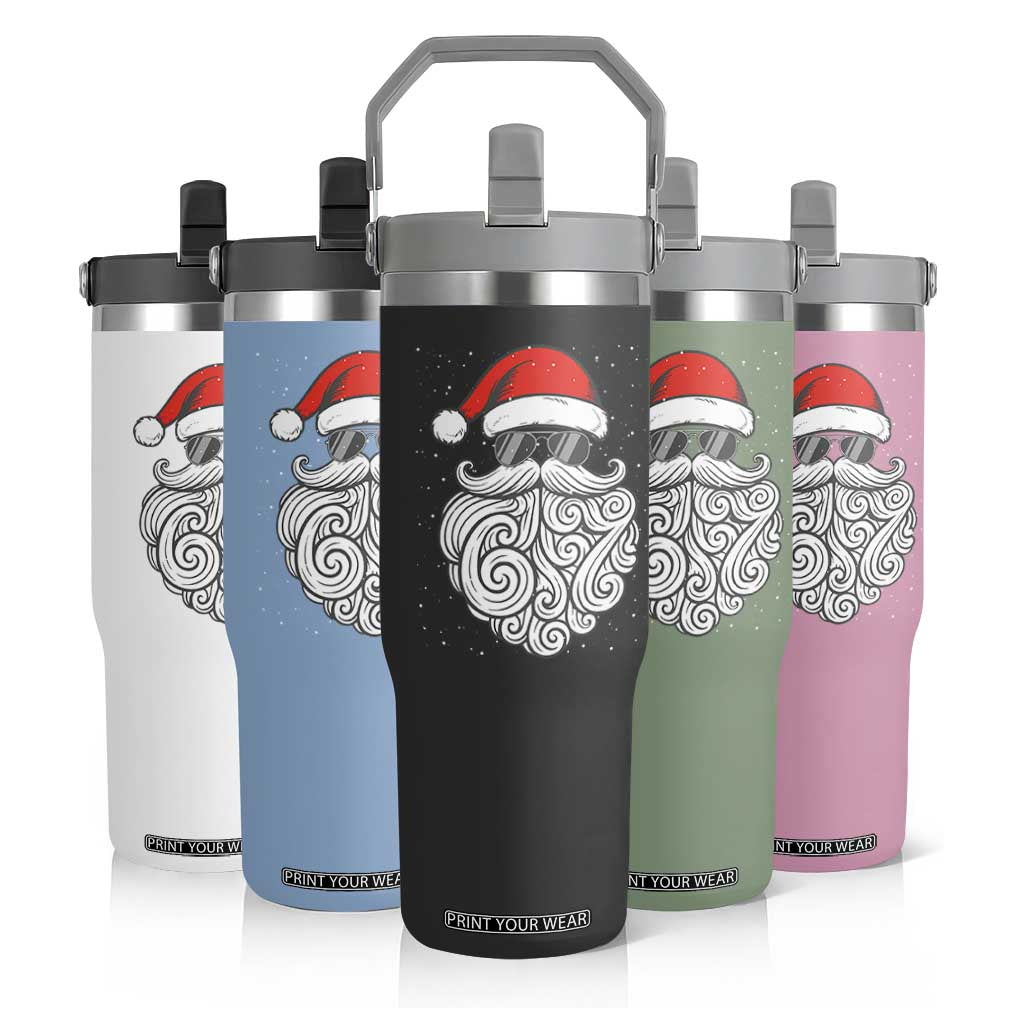 67 Christmas Santa Flip Straw Tumbler 6 7 Meme Pajamas Holiday Gen Alpha Slang Teen TS10 Print Your Wear
