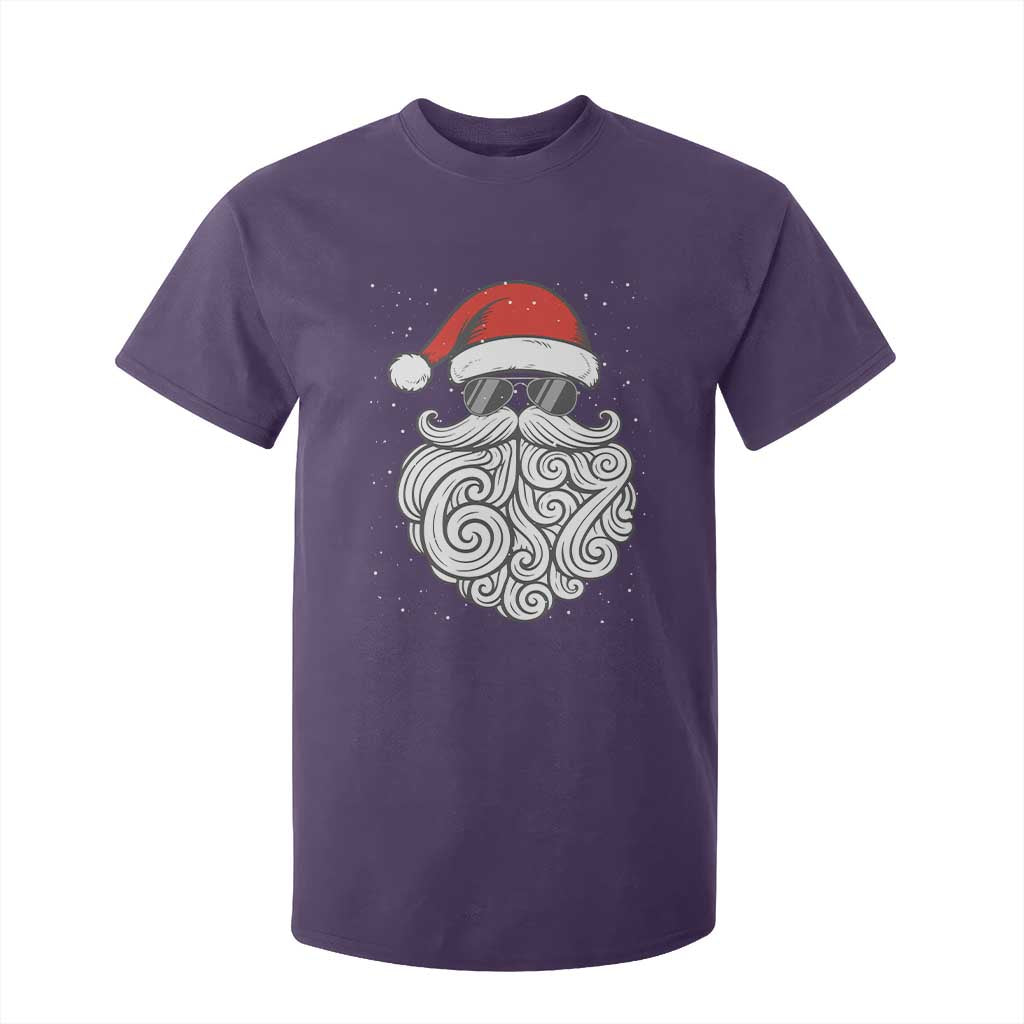 67 Christmas Santa T Shirt For Kid 6 7 Meme Pajamas Holiday Gen Alpha Slang Teen TS10 Purple Print Your Wear