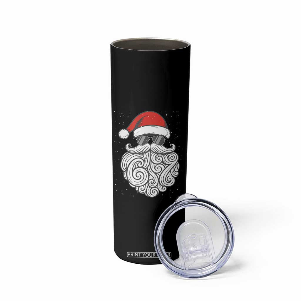 67 Christmas Santa Skinny Tumbler 6 7 Meme Pajamas Holiday Gen Alpha Slang Teen TS10 Print Your Wear
