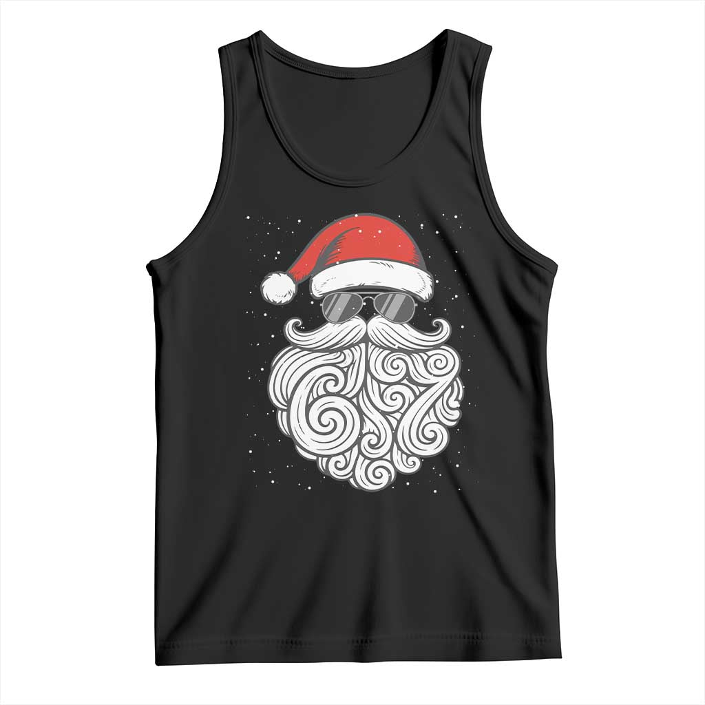 67 Christmas Santa Tank Top 6 7 Meme Pajamas Holiday Gen Alpha Slang Teen TS10 Black Print Your Wear