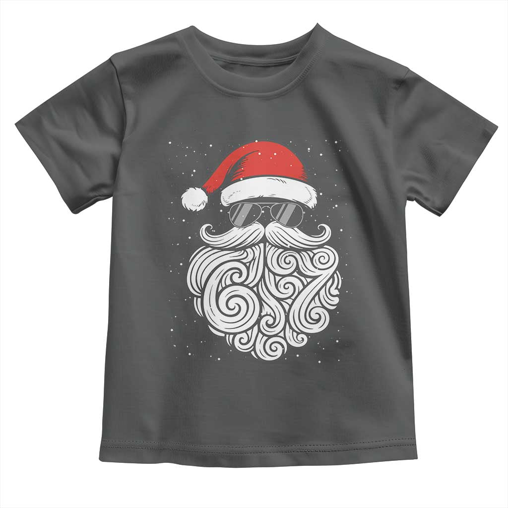 67 Christmas Santa Toddler T Shirt 6 7 Meme Pajamas Holiday Gen Alpha Slang Teen TS10 Dark Heather Print Your Wear