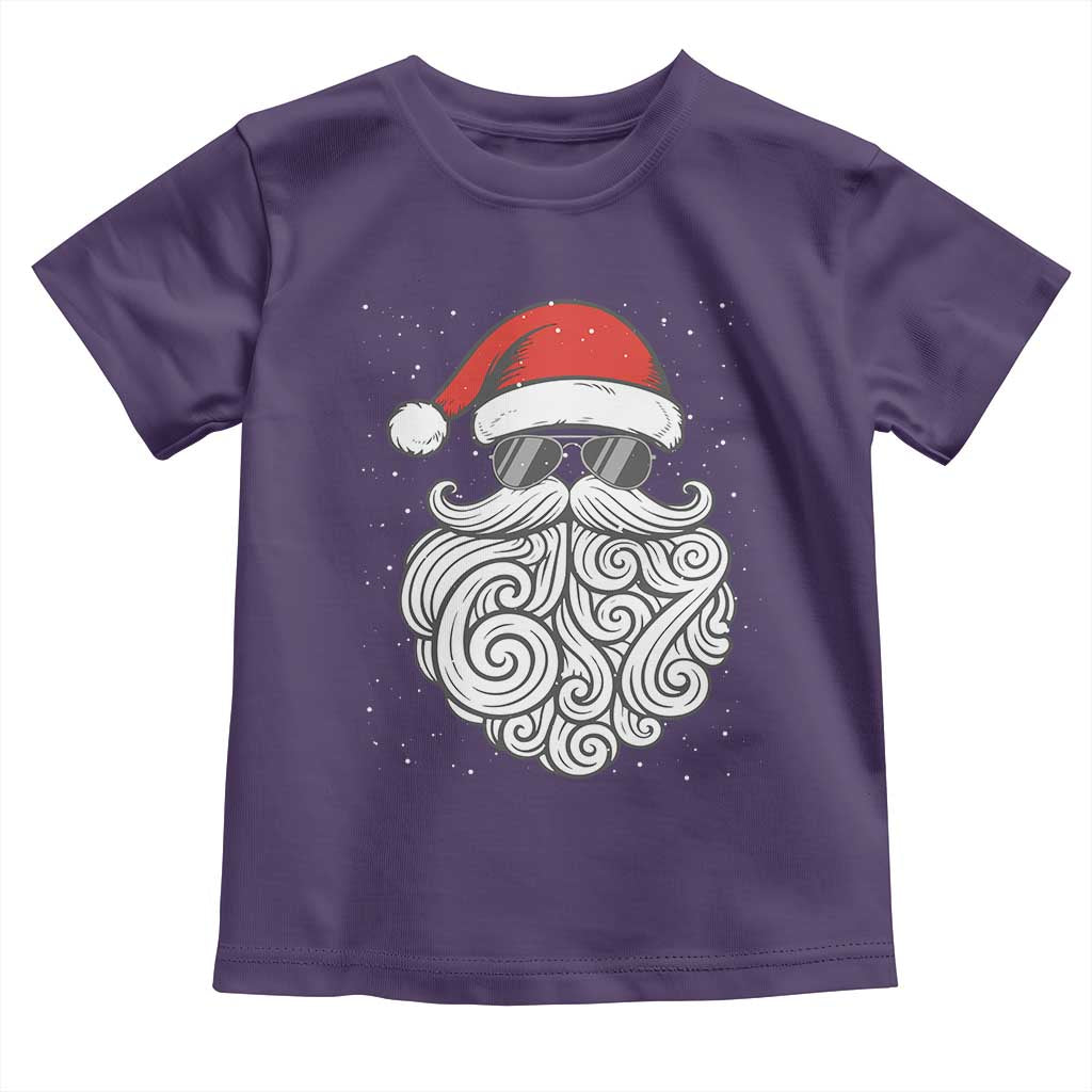 67 Christmas Santa Toddler T Shirt 6 7 Meme Pajamas Holiday Gen Alpha Slang Teen TS10 Purple Print Your Wear