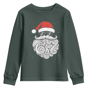 67 Christmas Santa Youth Sweatshirt 6 7 Meme Pajamas Holiday Gen Alpha Slang Teen TS10 Dark Forest Green Print Your Wear