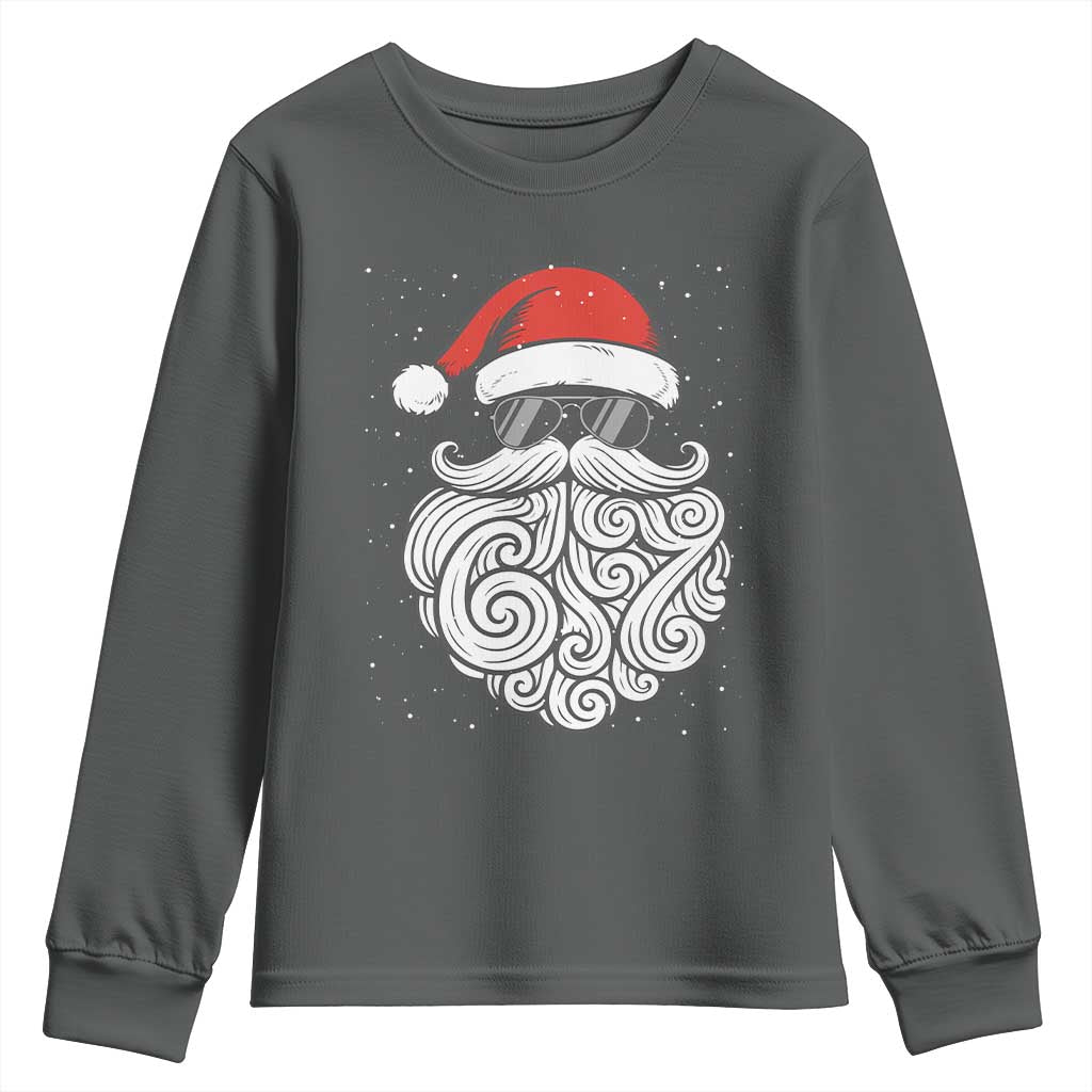 67 Christmas Santa Youth Sweatshirt 6 7 Meme Pajamas Holiday Gen Alpha Slang Teen TS10 Dark Heather Print Your Wear