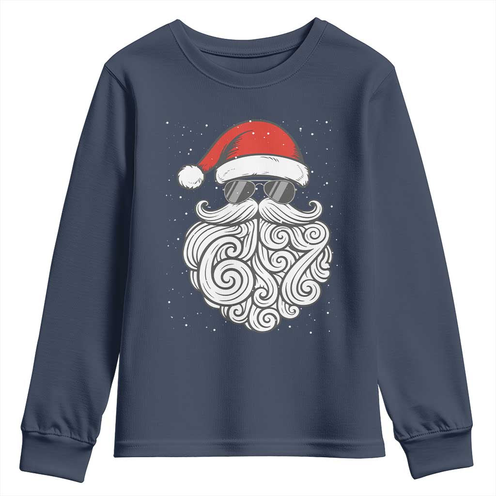 67 Christmas Santa Youth Sweatshirt 6 7 Meme Pajamas Holiday Gen Alpha Slang Teen TS10 Navy Print Your Wear
