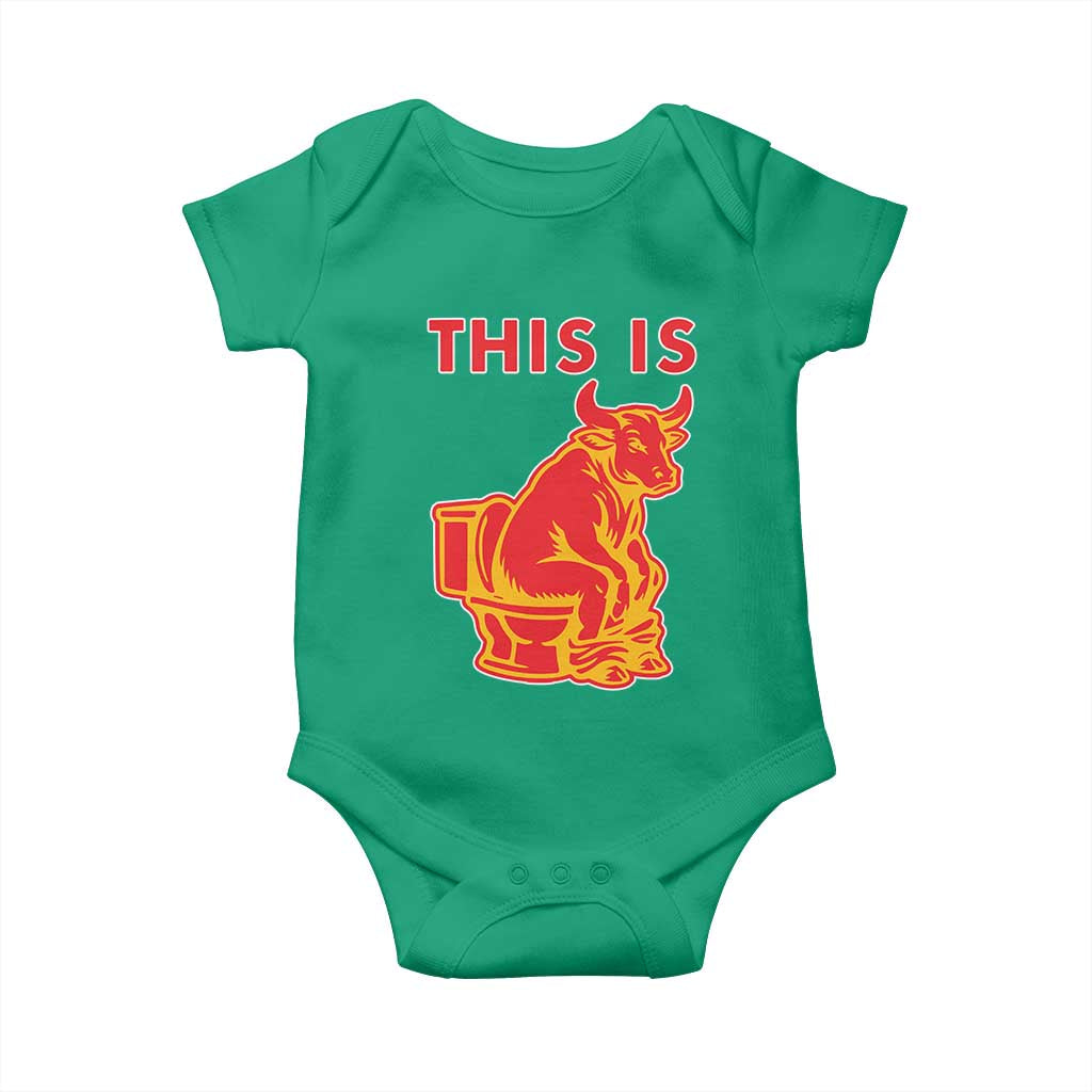 This Is Bull Shit Baby Onesie Bullshit Sarcastic Embarrassing Gag Gifts TS10 Irish Green Print Your Wear