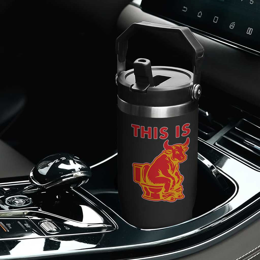 This Is Bull Shit Flip Straw Tumbler Bullshit Sarcastic Embarrassing Gag Gifts TS10 Print Your Wear