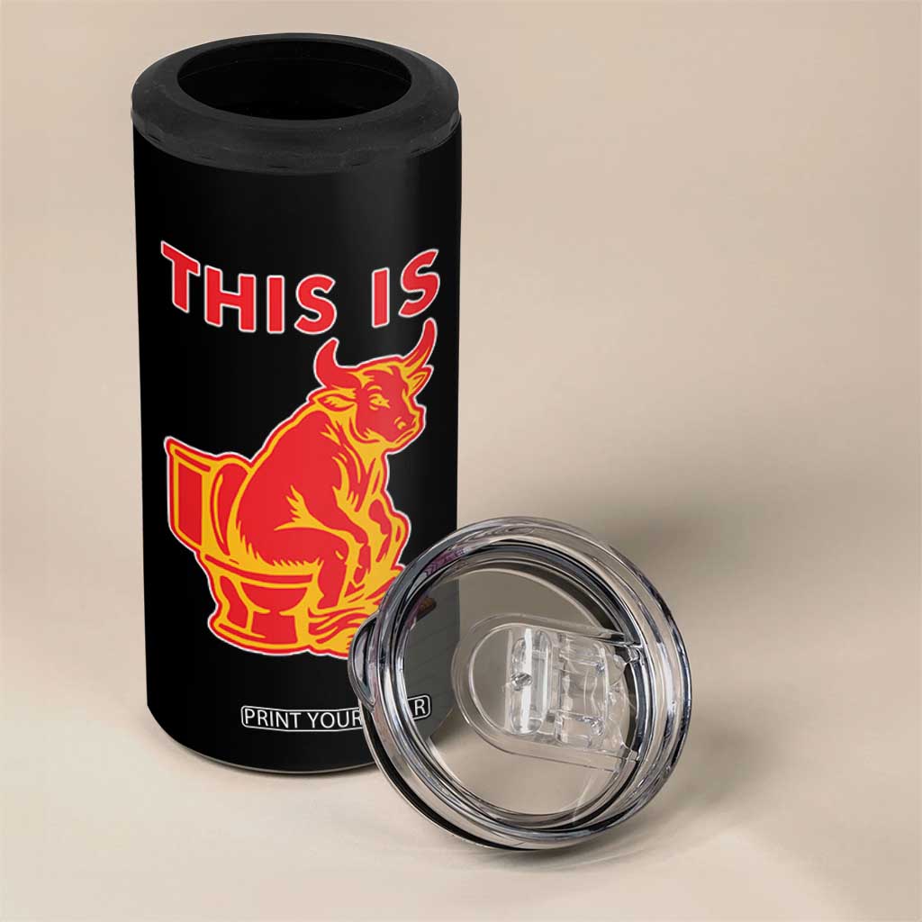 This Is Bull Shit 4 in 1 Can Cooler Tumbler Bullshit Sarcastic Embarrassing Gag Gifts TS10 Print Your Wear