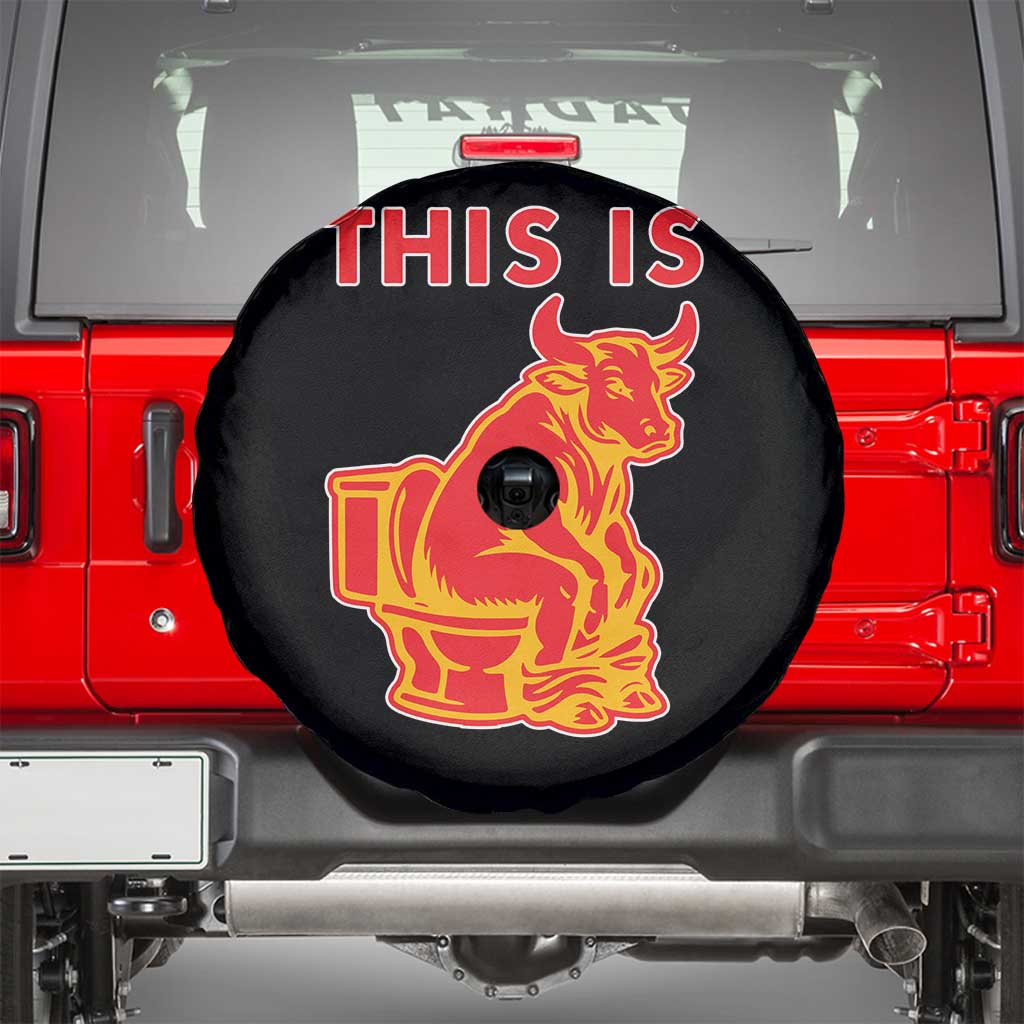 This Is Bull Shit Spare Tire Cover Bullshit Sarcastic Embarrassing Gag Gifts TS10 Black Print Your Wear
