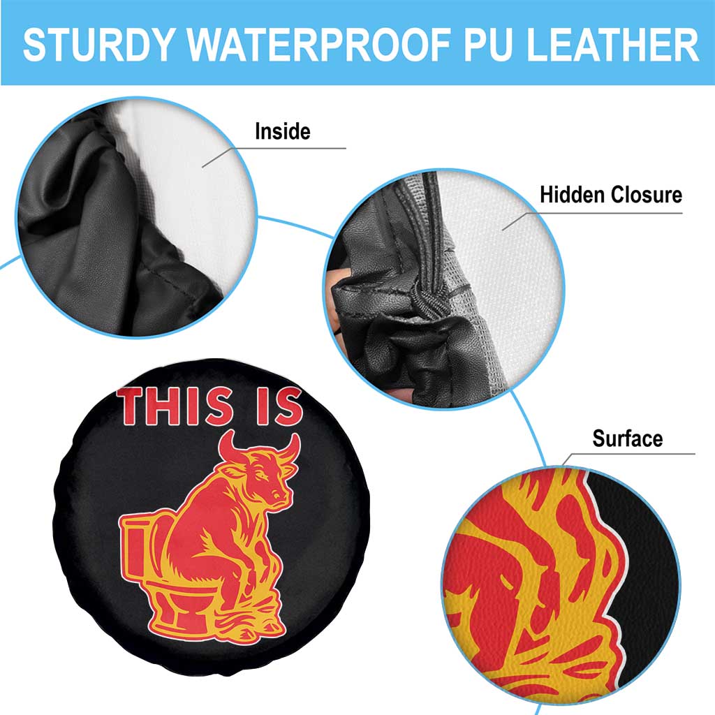 This Is Bull Shit Spare Tire Cover Bullshit Sarcastic Embarrassing Gag Gifts TS10 Print Your Wear